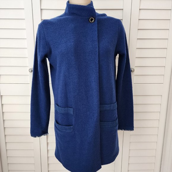 Karl Lagerfeld Wool Cocoon Coat - Picture 13 of 13